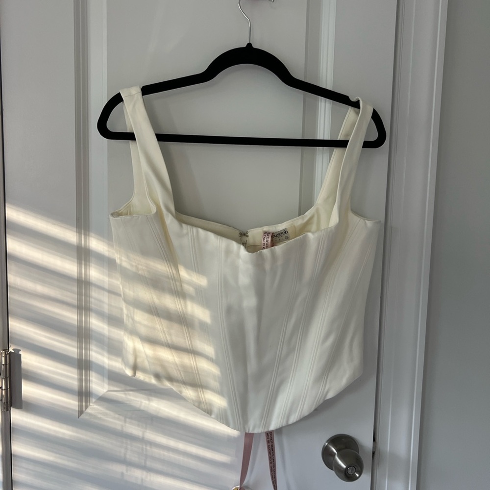 House of CB Cream Corset Tank Top
